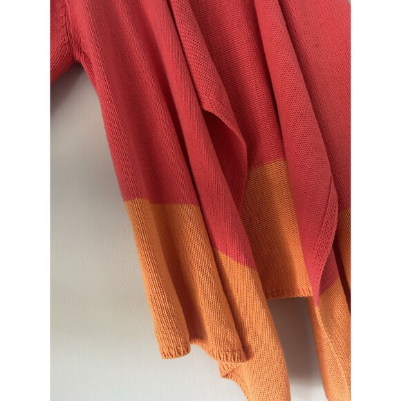 J. Jill Open Front Waterfall Cardigan Size Small Cotton Blend Fall - Picture 6 of 12